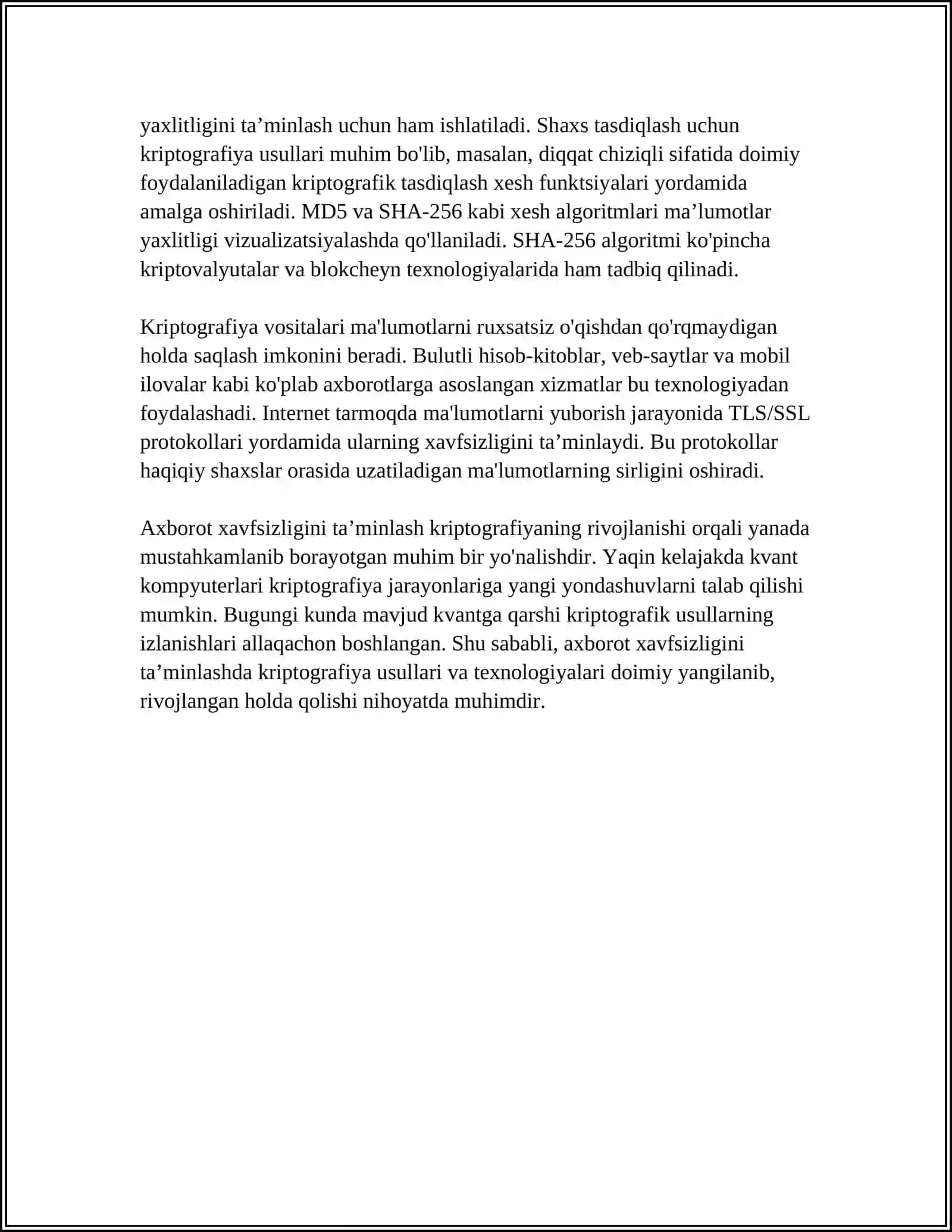AXBOROT XAVFSIZLIGINI TAMINLASHNING ZAMONAVIY USUL VA VOSITALARI 4
