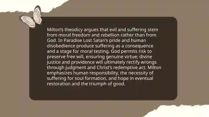 DESCRIPTION OF RELIGIOUS AND LIFE PROBLEMS IN THE WORKS OF JOHN MILTON 4