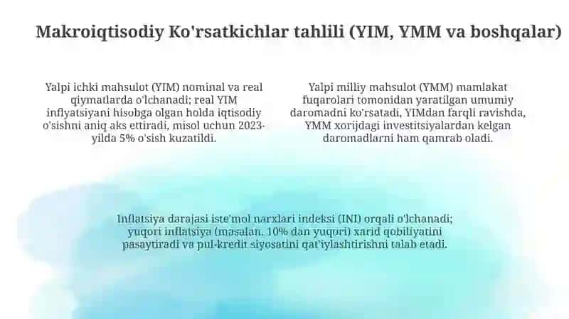 Milliy iqtisodiyot va uning makroiqtisodiy o‘lchamlari 4