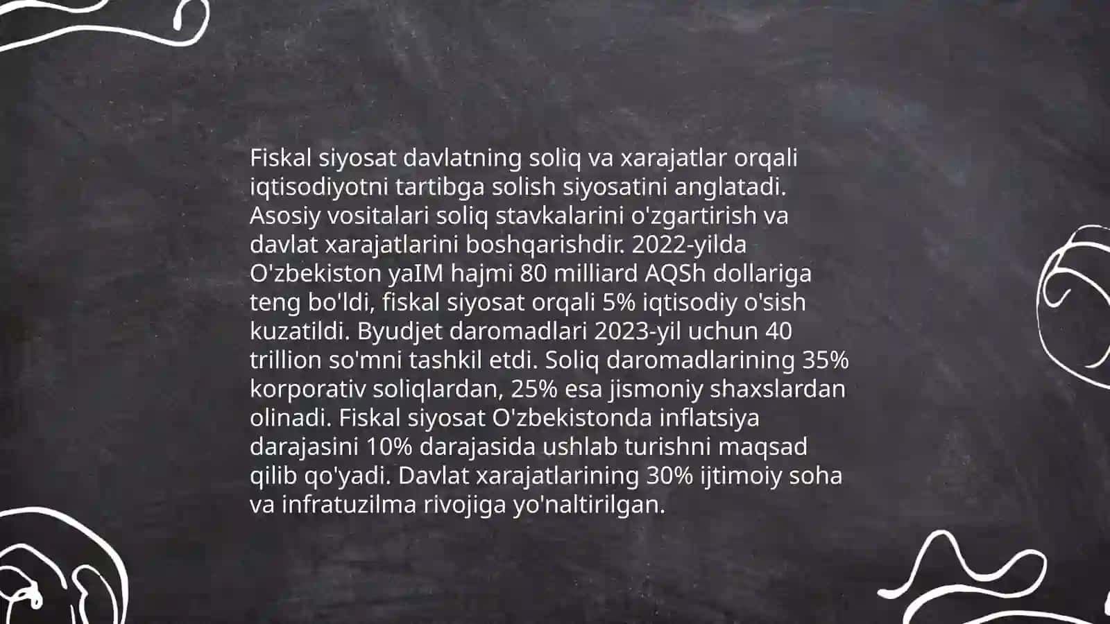 Davlatning moliyaviy siyosati va uning asosiy yo'nalishlari 4