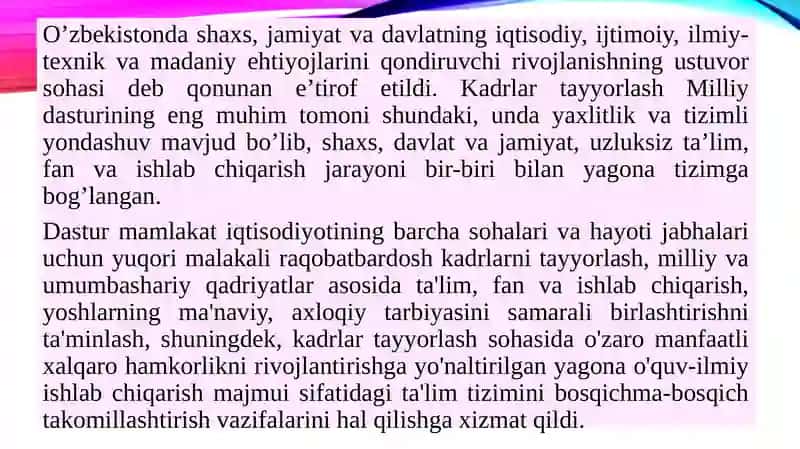 Madaniy-ma’naviy va ta’lim sohasidagi islohotlar 4