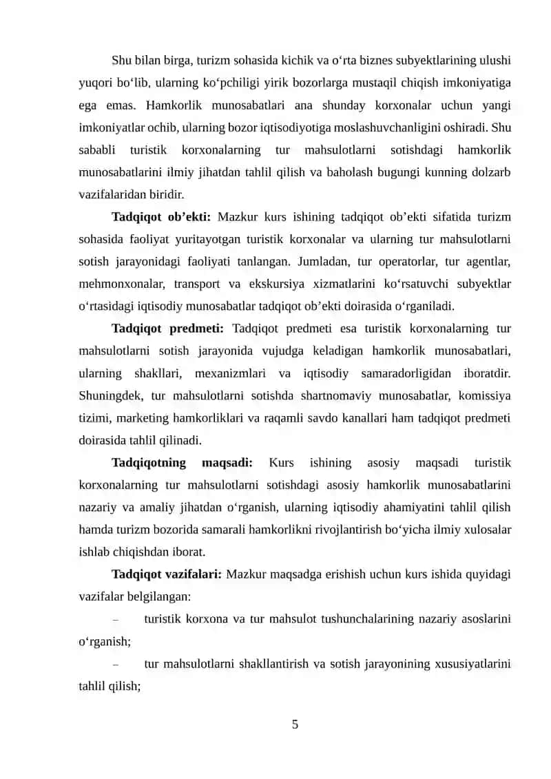 TURISTIK KORXONALARNING TUR MAHSULOTLARNI SOTISHDAGI ASOSIY HAMKORLIK MUNOSABATLARI 4