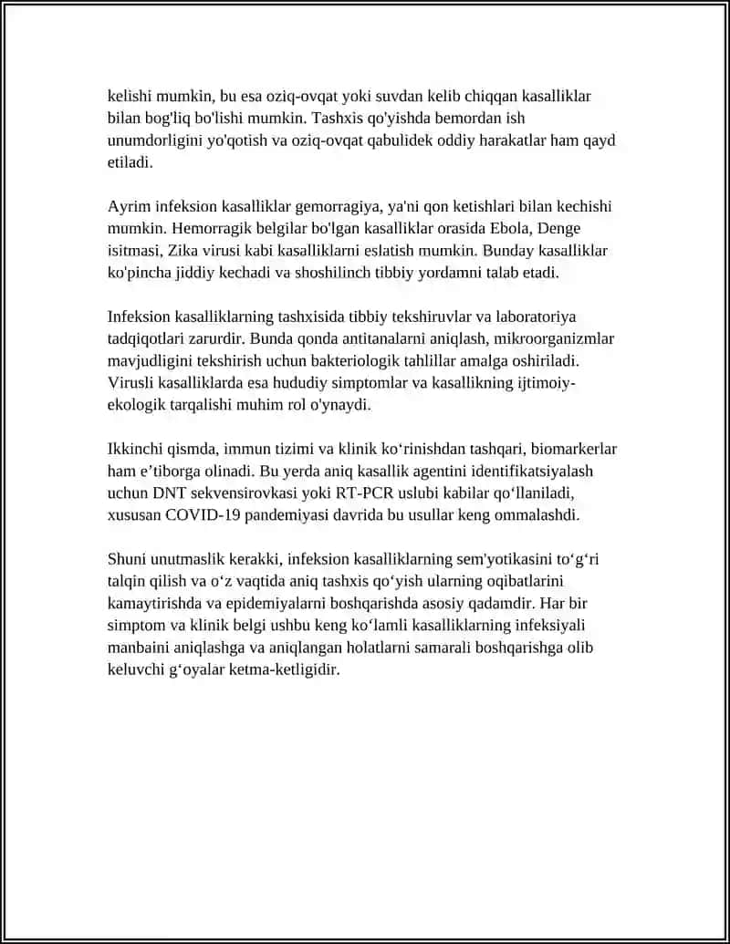 IRSIY KASALLIKLAR SEMYO'TIKASI VA KLINIK DIAGNOSTIKASI 4