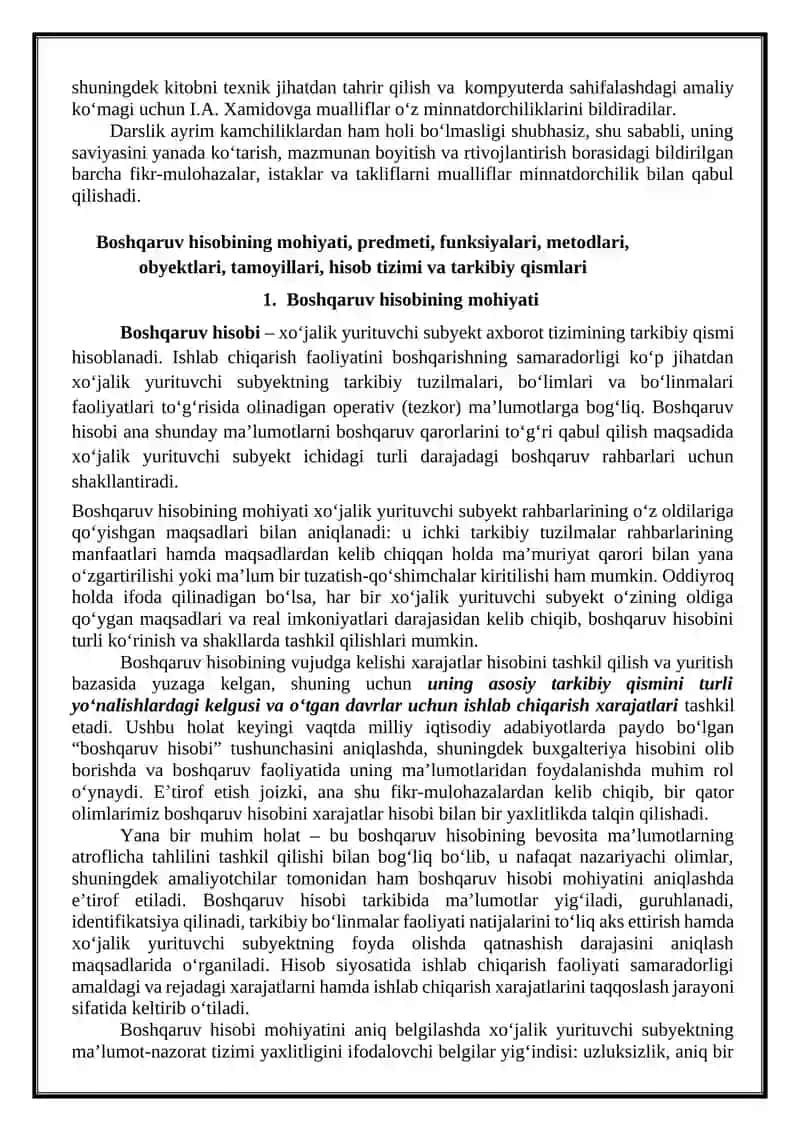 Boshqaruv hisobining prinsiplari va metodlari 4