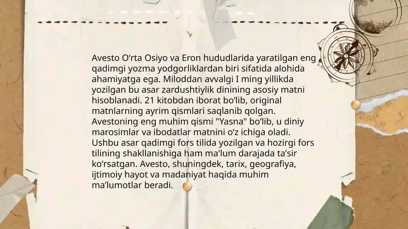 Avesto vatanimiz tarixiga oid ilk yozma manba 4