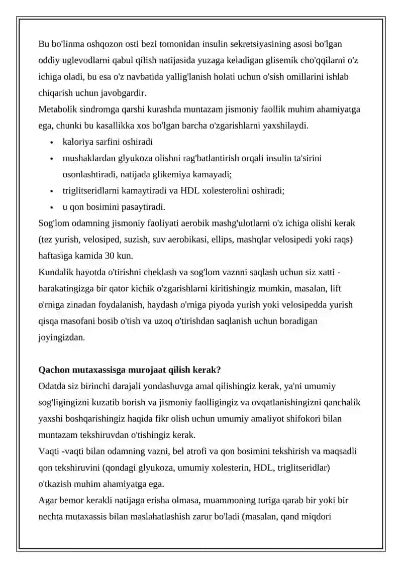 METABOLIK SINDROM, BARIATRIYA 4