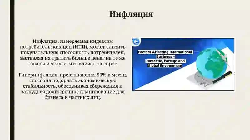 Экономоческие факторы введениибизнеса 4