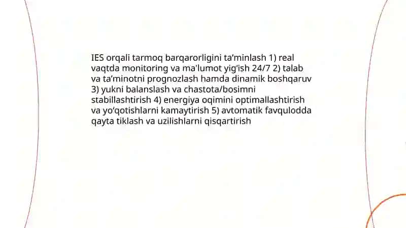 IES tushunchasi va Oʻzbekiston energiya tizimlariga tatbiqi 4