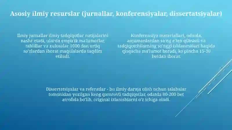 Ilmiy va Ta'lim Resurslarining Turlari(ilmiyvaoʻquvresurslari) 4