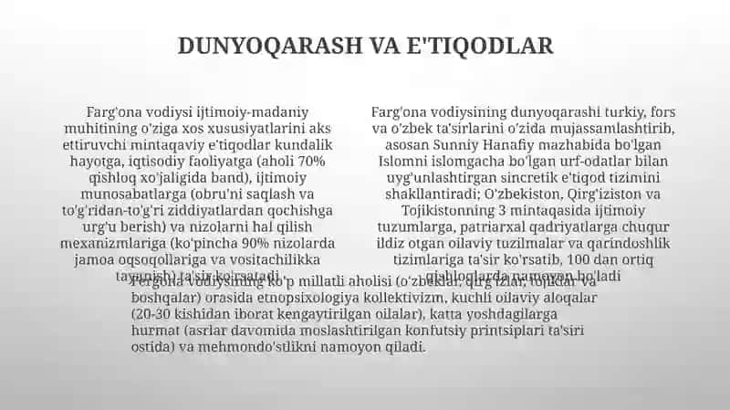 Fargʻona viloyatida yashovchi xalqning etnopsixologik xususiyatlari 4