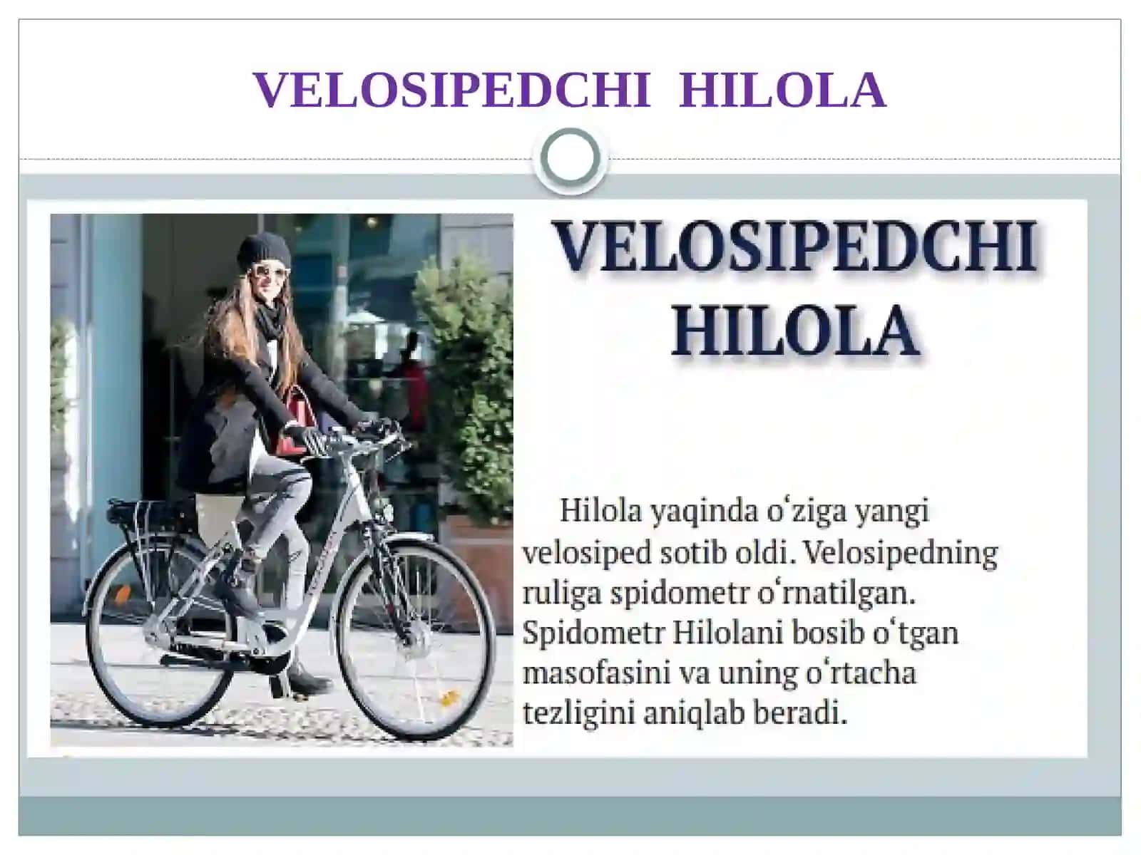 VELOSIPEDCHI HILOLA 4