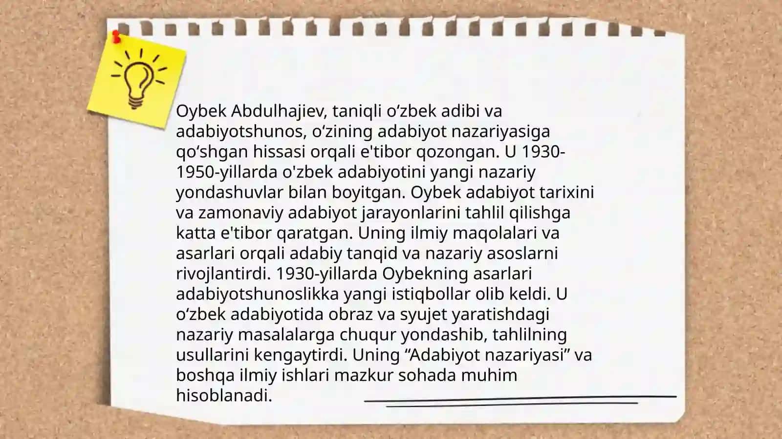 Oybekning adabiy-tanqidiy qarashlari 4