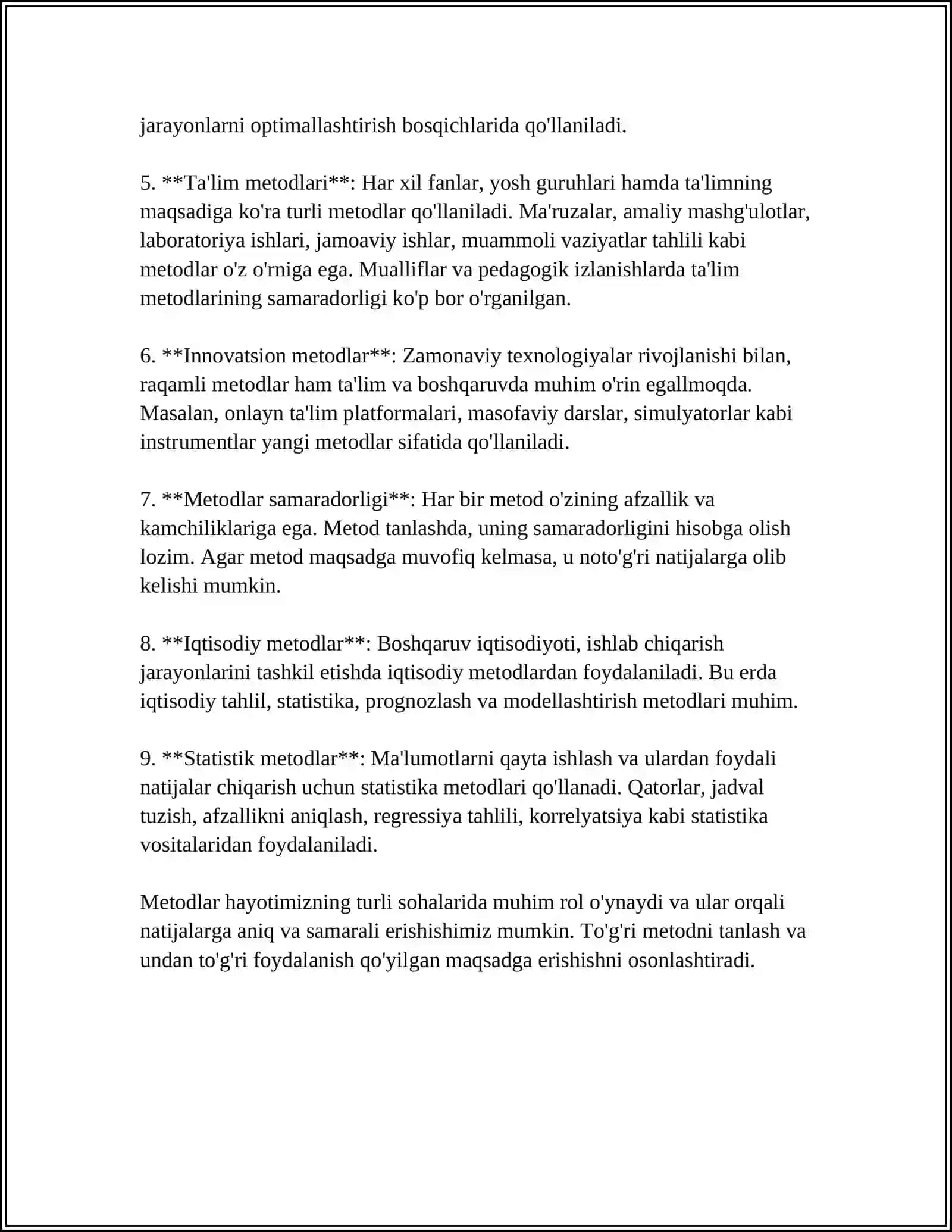 BARQAROR RIVOJLANISH KONSEPSIYASIDA BELGILANGAN VAZIFALARNI AMALGA OSHIRISHDA M E T H LARNING OʻRNI VA AHAMIYATI 4