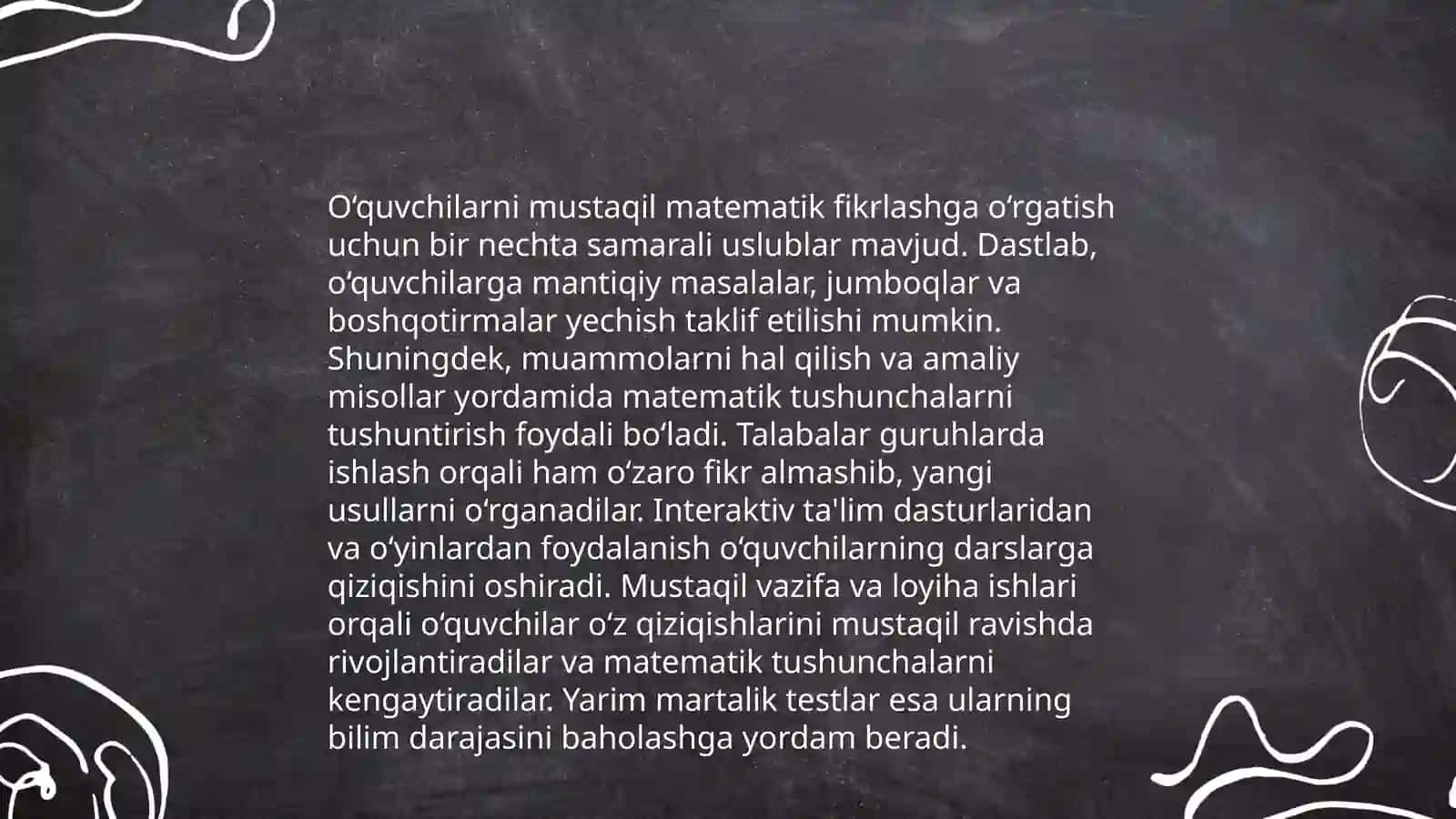 O‘rta maxsus ta’lim muassasalari matematika kursi 4