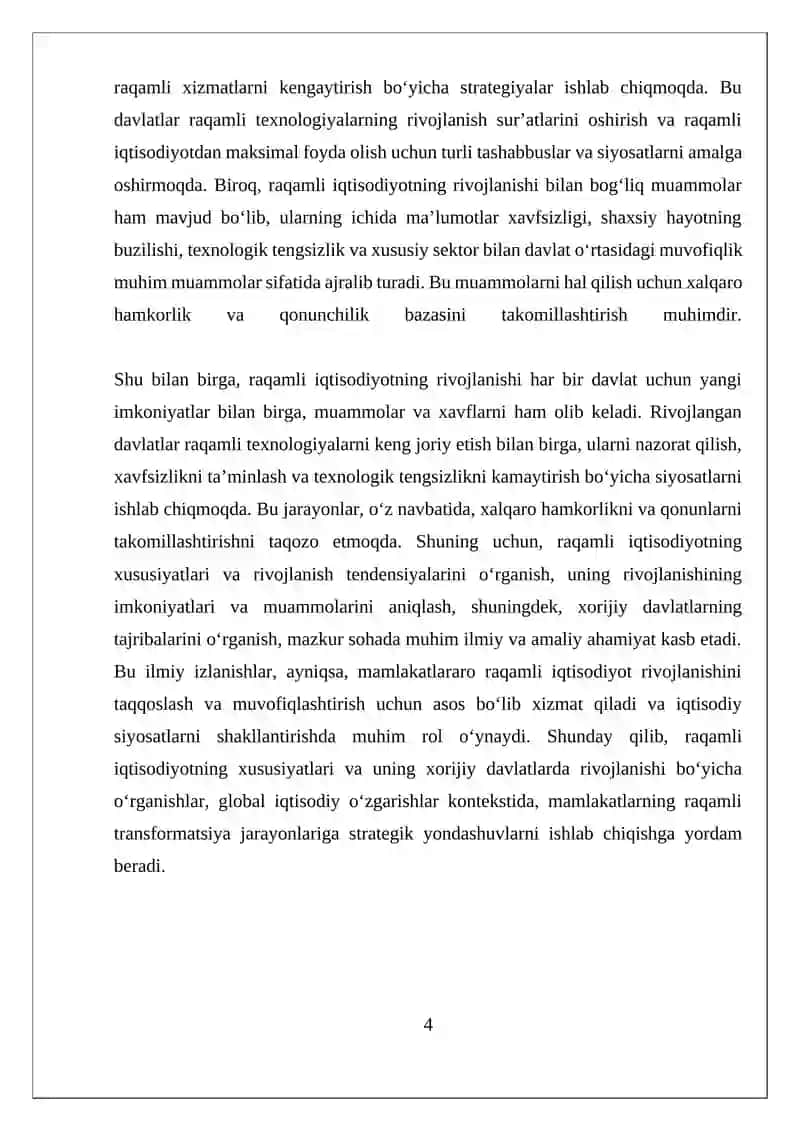 Raqamli Iqtisodiyotning Xususiyatlari va Rivojlanishi 4