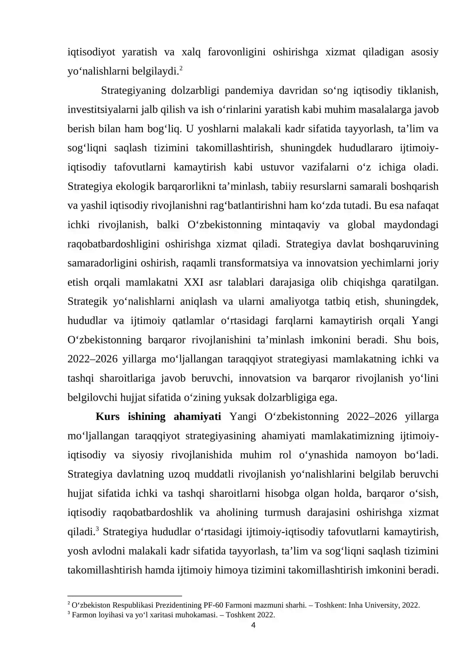 2022–2026 yillarga mo‘ljallangan Yangi O‘zbekistonning taraqqiyot strategiyasi 4