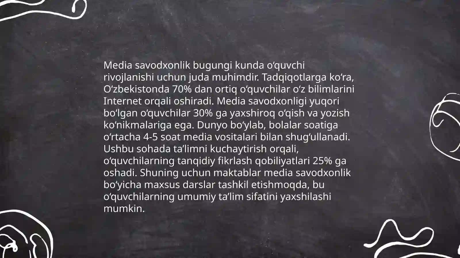 Oʻzbekiston talim tizimida media taʼlimning urni 4
