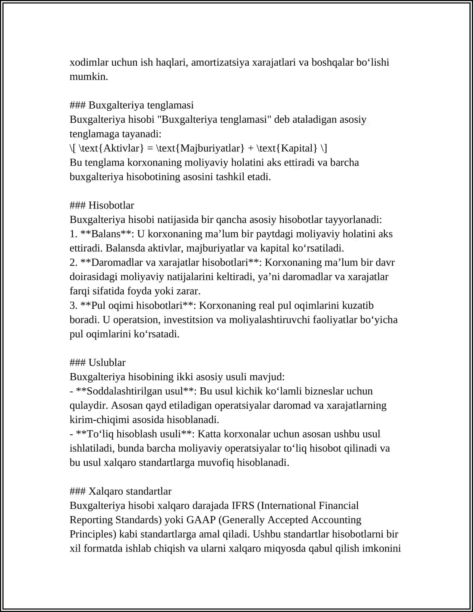 QUILISH TASHKILOTLARIDA BUXGALTERIYA HISOBINING VAZIFALARI 4