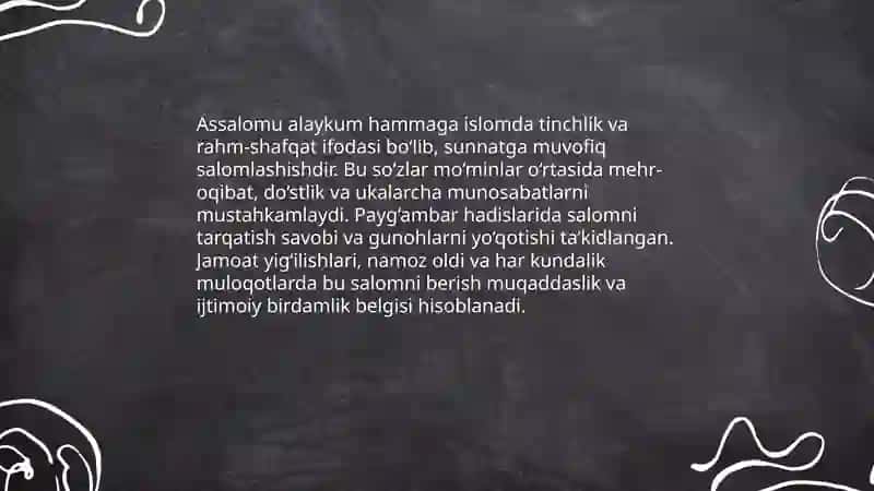 Assalomu alaykum hammaga 4