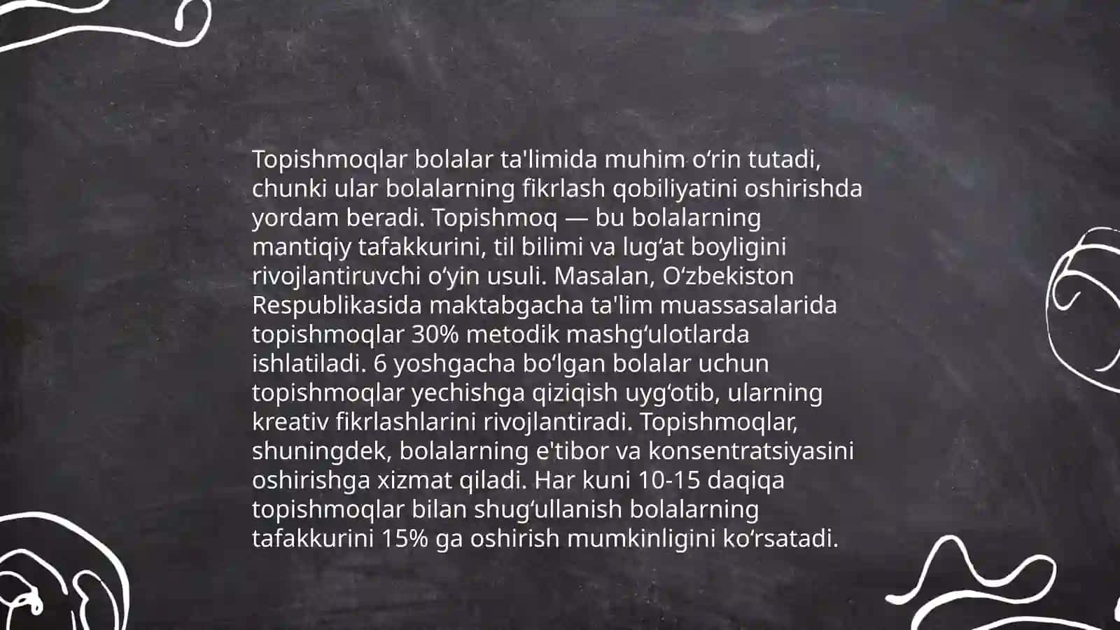 Maqolalar, topishmoqlar, olqish va qargʻishlar tizimi 4