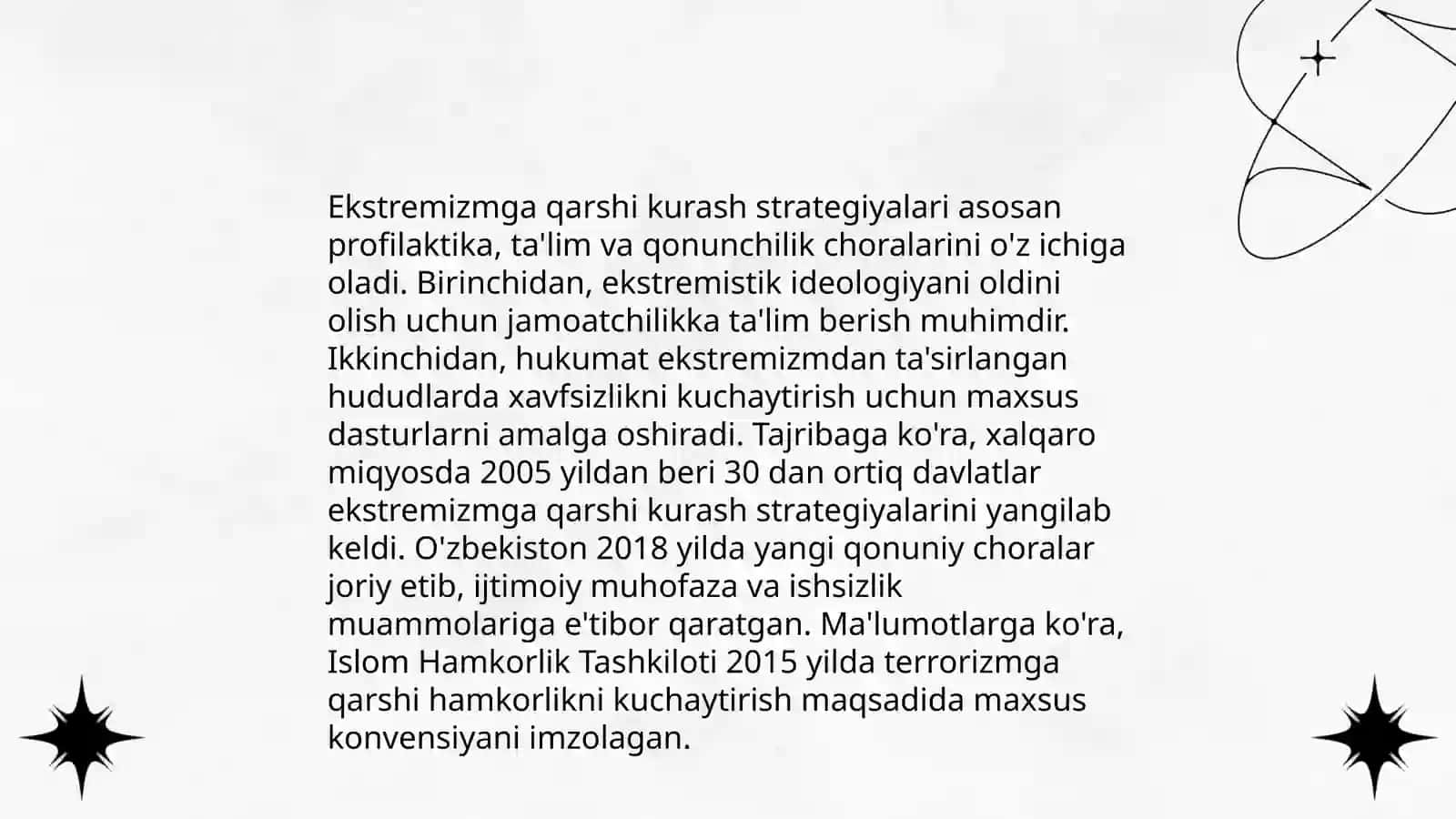 Hozirgi dunyoda terrorizim eksteremizim va diniy tahdidlar moslashu va mafkuravi kurash 4