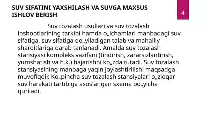 OQQ QO’LANILGAN SHAROITDA SUV TAMINOTINI SANITAR NAZORATIDAN O’TKAZISH 4