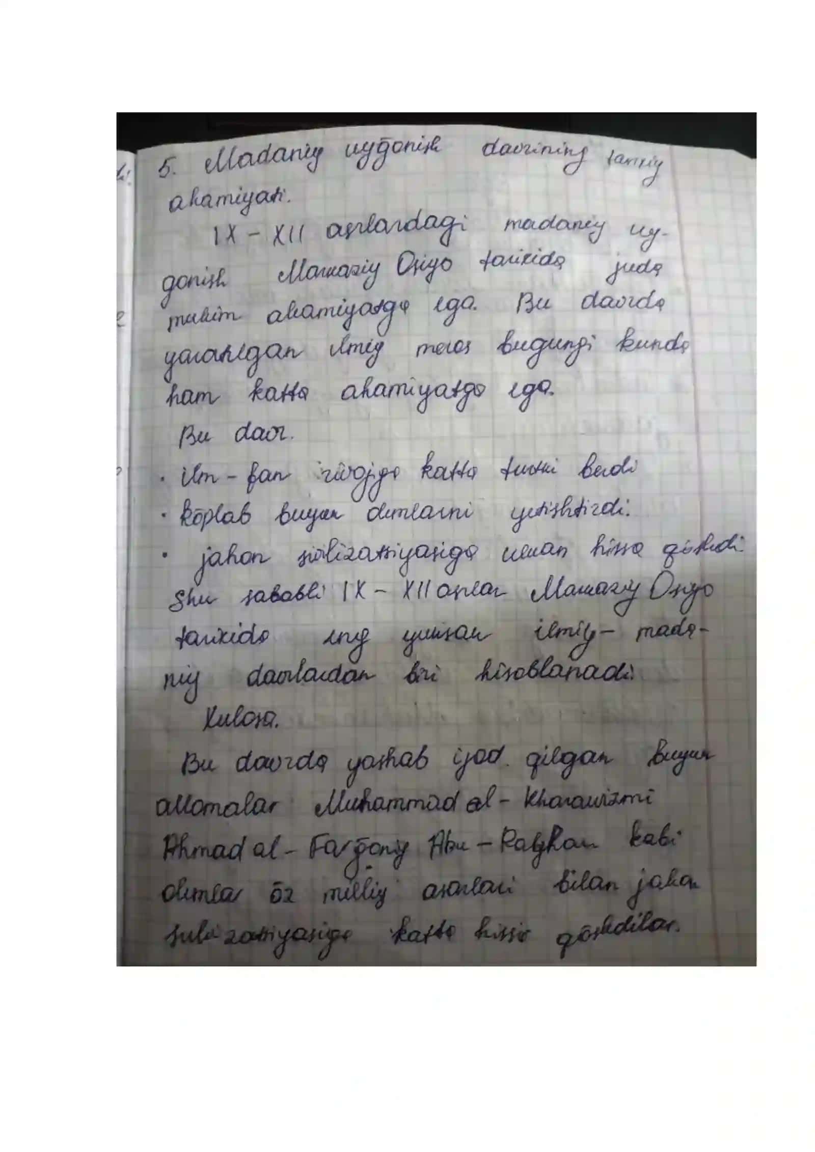 O`ZBEKISTONNING ENG YANGI TARIXI FANIDAN MUSTAQIL ISH 4