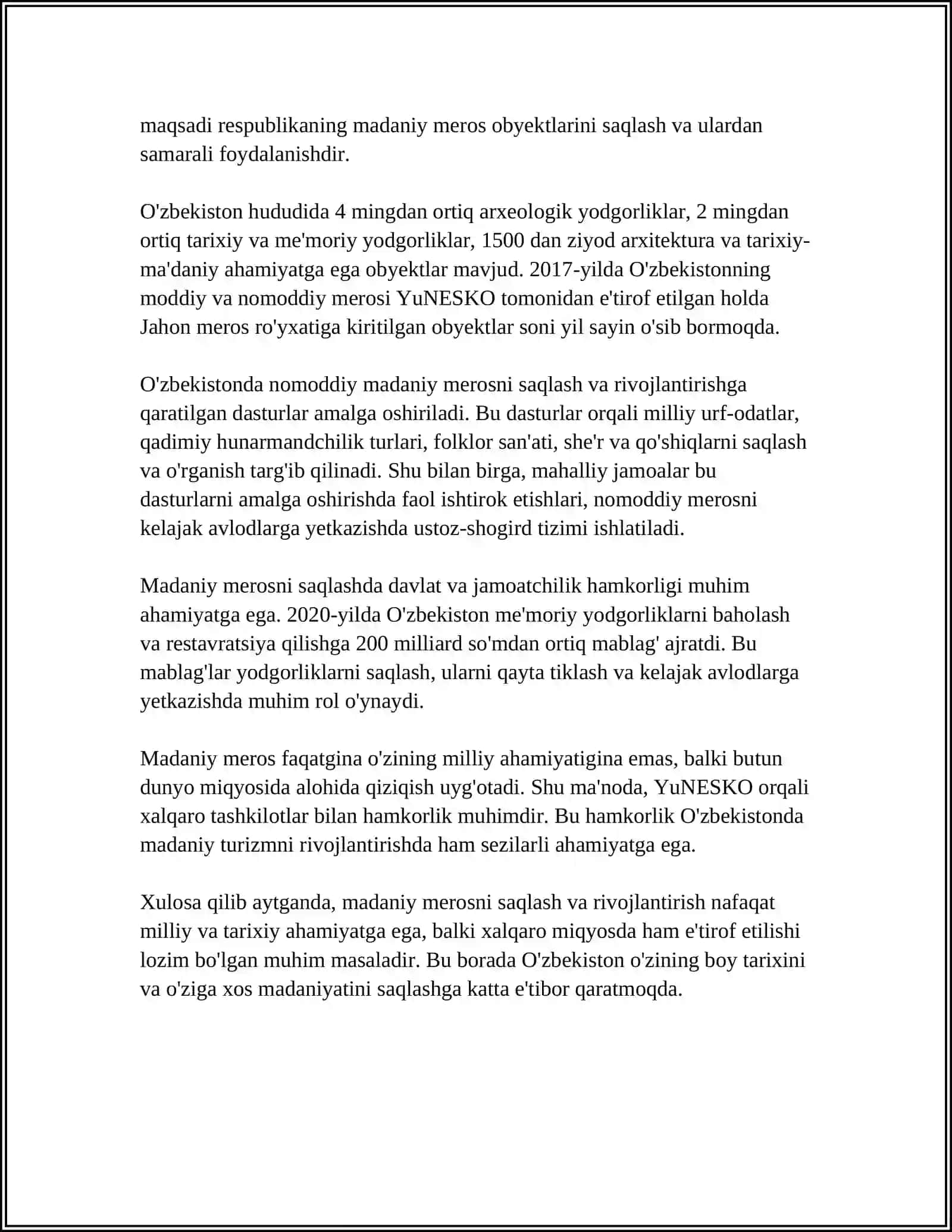 MADANIY MEROS OBYEKTLARI DAVLAT KADASTRI 4