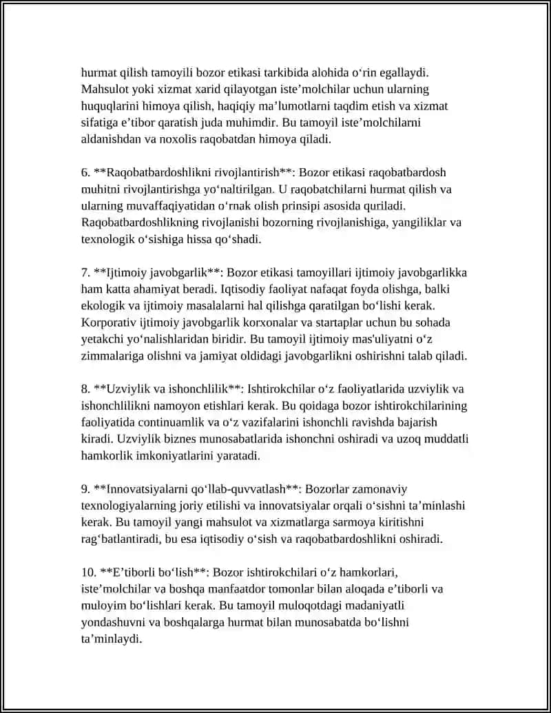 BOZOR ETIKASI 4