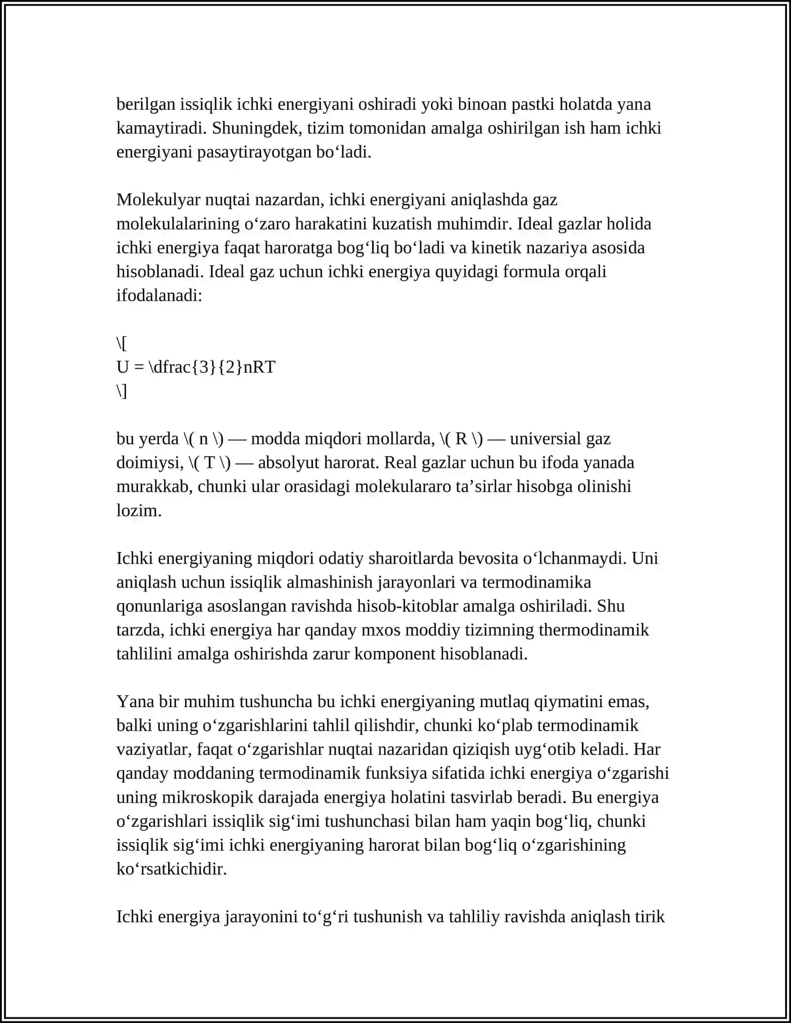 PROFUNI REFERAT - ICHKI ENERGIYA 4