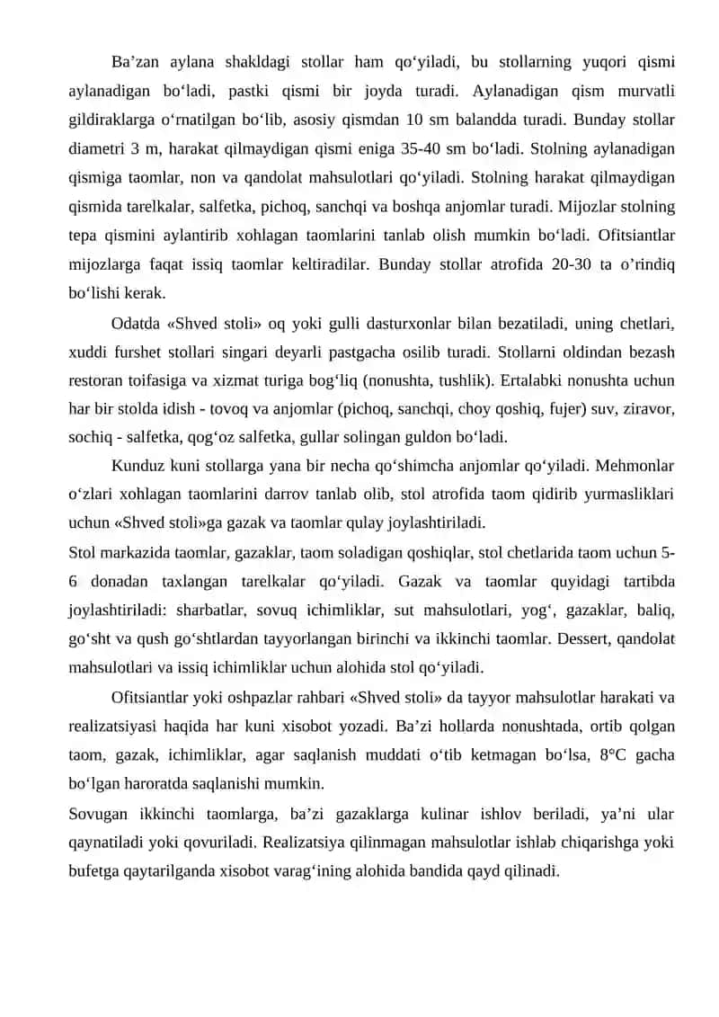 RESTORANDA XIZMAT KO‘RSATISHNING MAXSUS SHAKLLARI 4