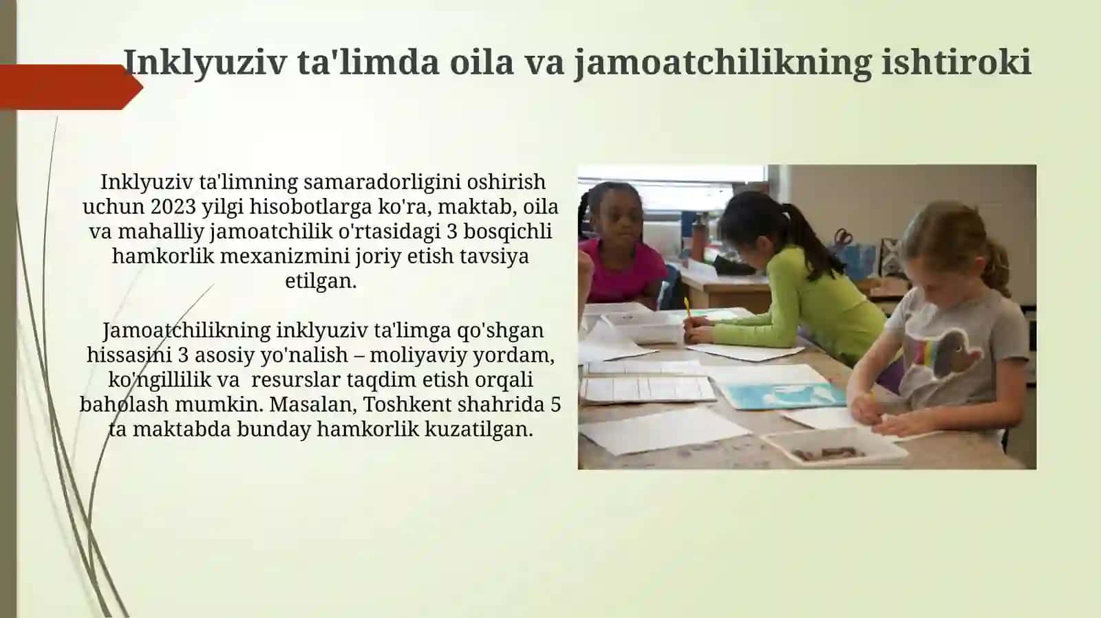 Inklyuziv talim kursining obekti,tamoili,presmet va maqsadimavzusidatest 4
