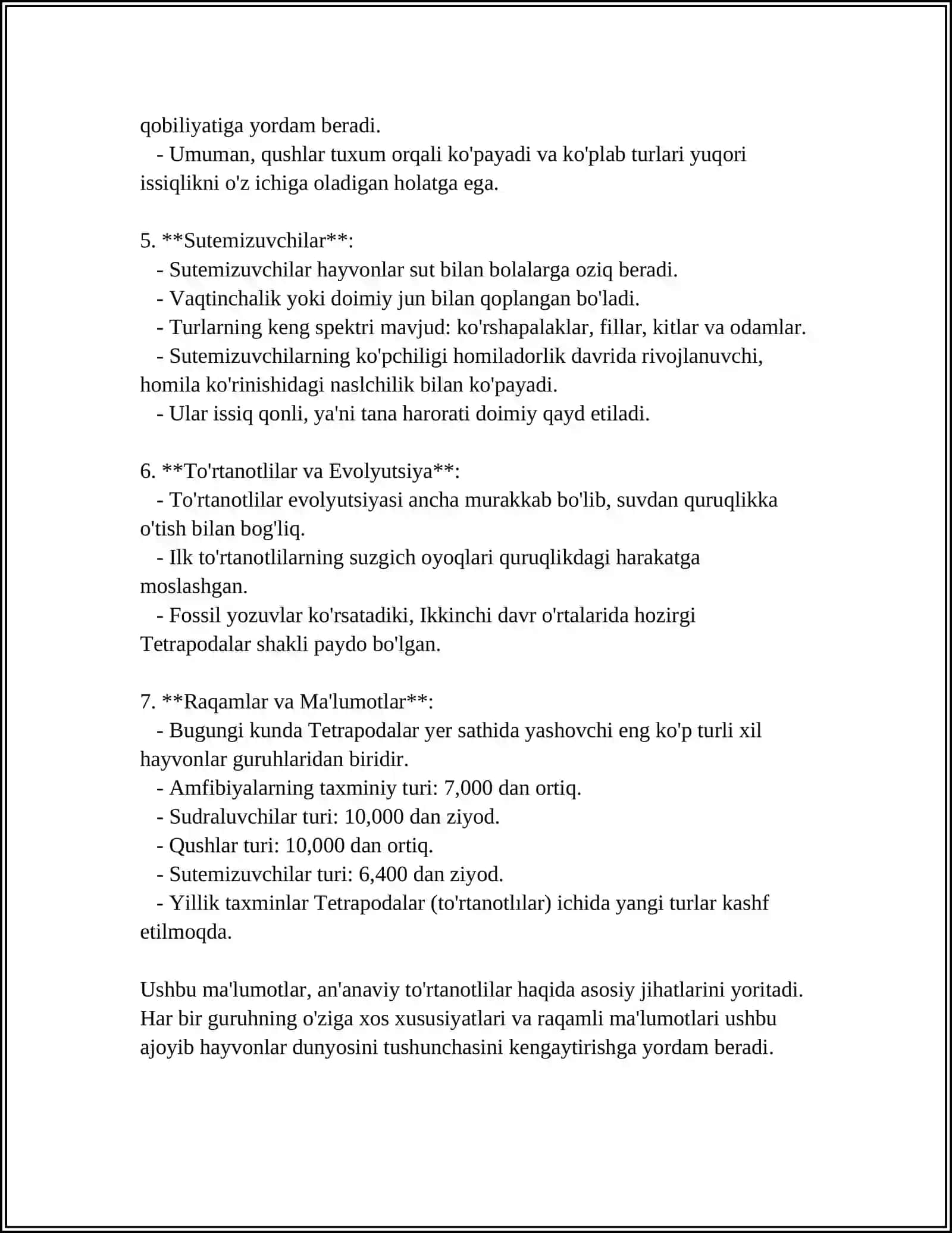 TO'RQANOTLILAR VAKILLARI TURKUMLARI 4