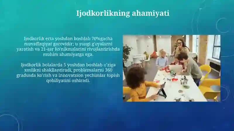 Bolalarda Ijodkorlikni Rivojlantirish 4