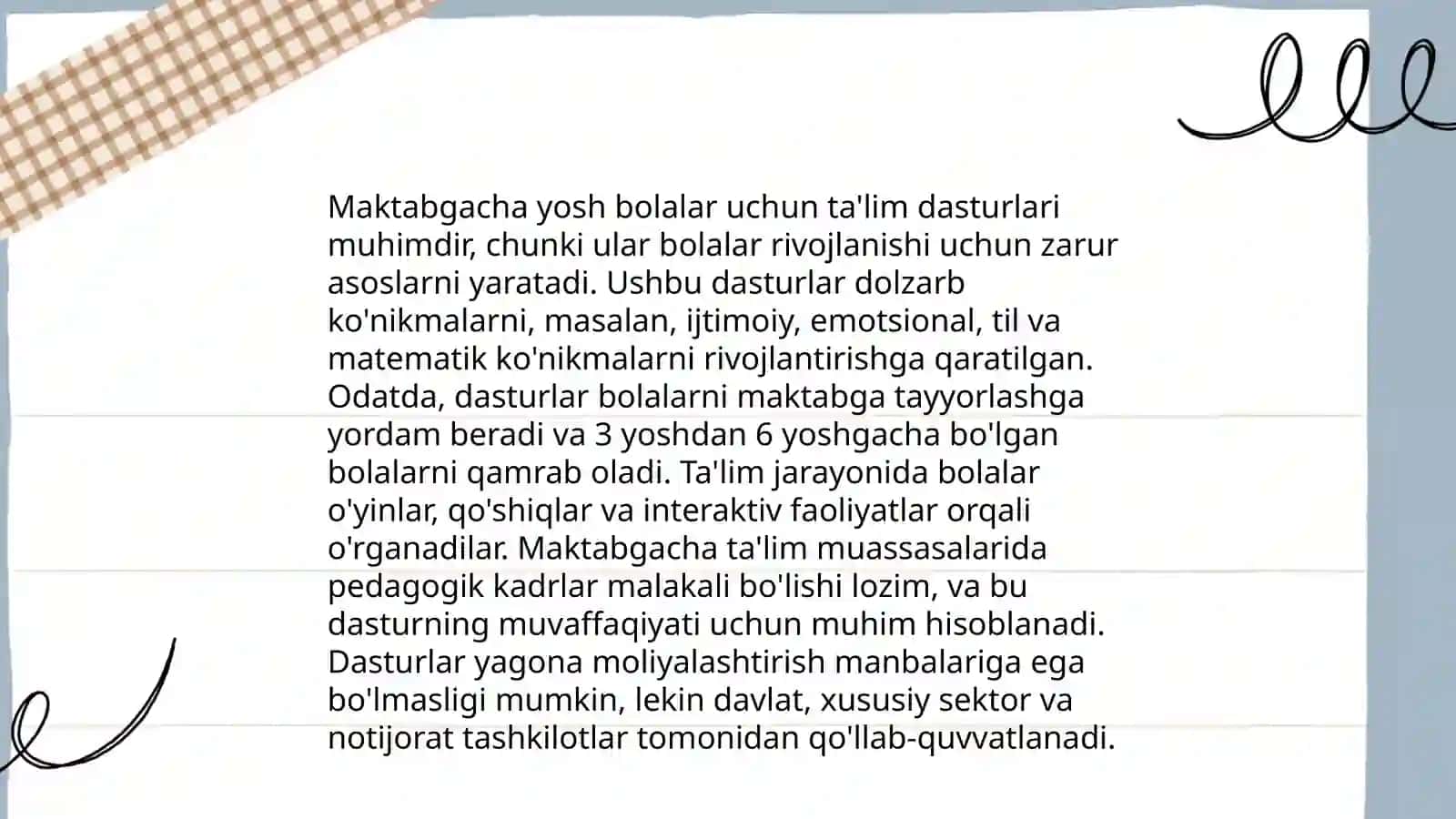 Germaniyada maktabgacha ta'lim va tarbiya masalalari 4