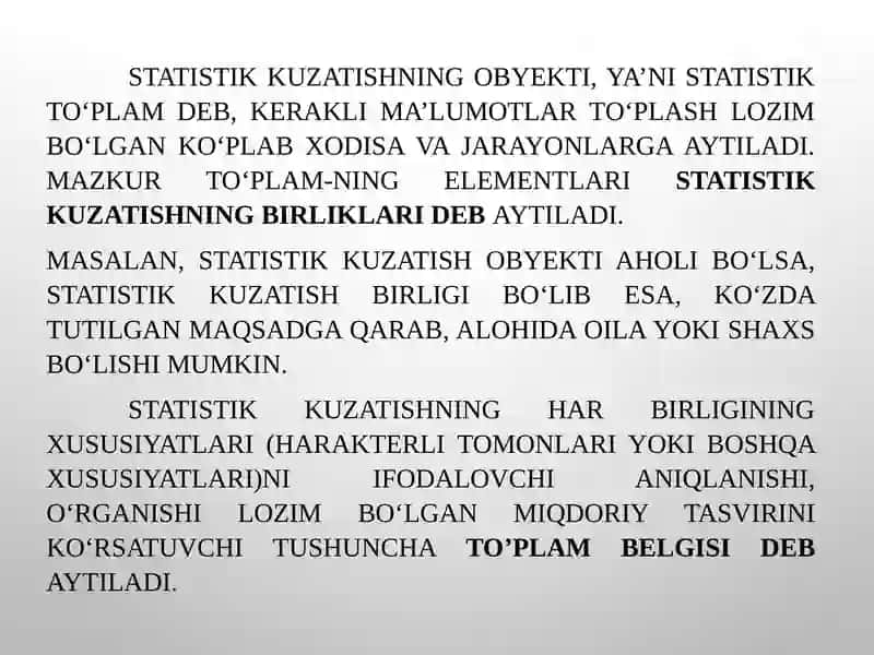 Statistika kuzatish dasturini ishlab chiqish 4
