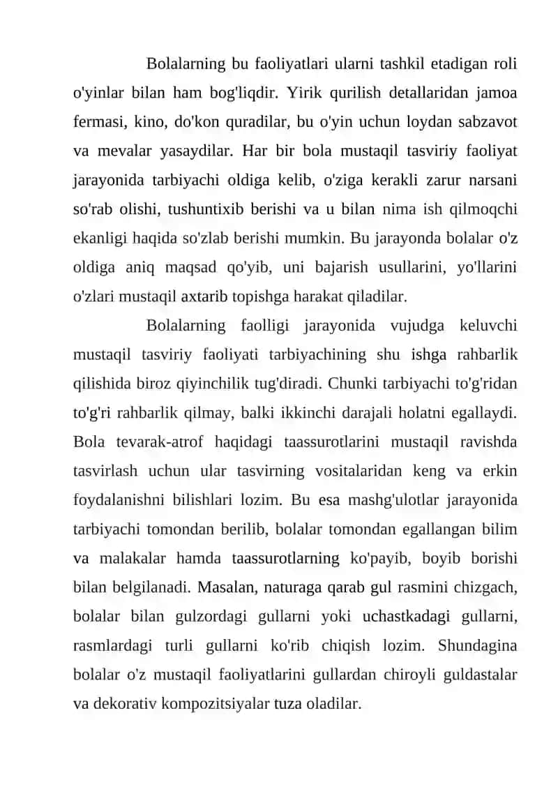 Bolalarda Tasviriy Faoliyatning Rolini Oshirish 4
