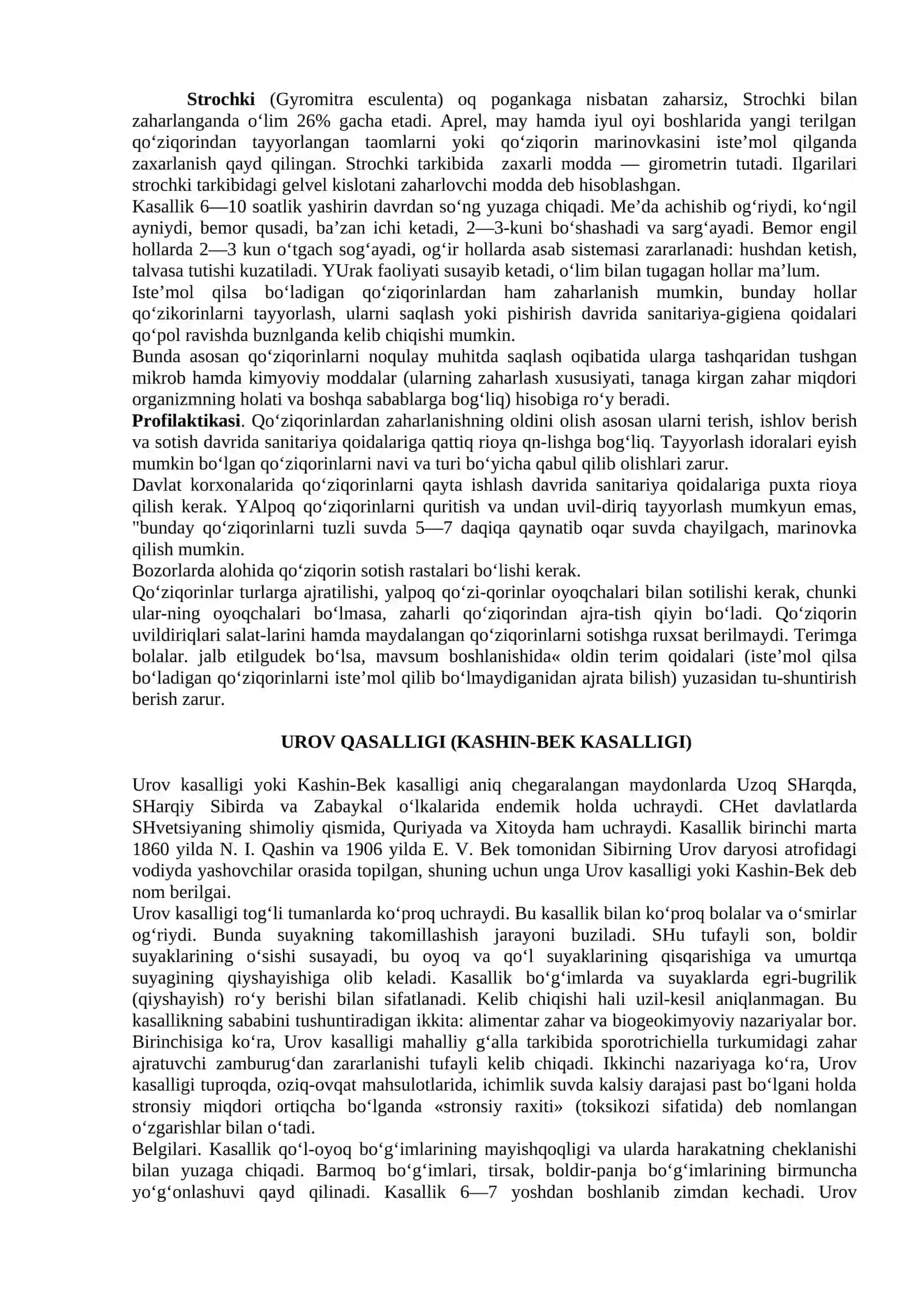 Ovqatdan zaharlanishlar va ularni oldini olish choralari 4