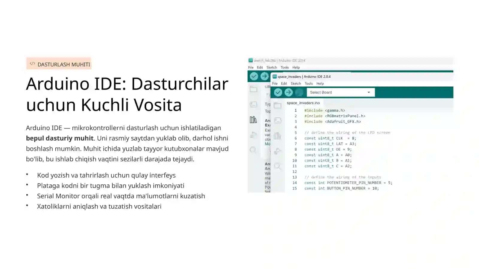 Arduino Platformasi: Innovatsiyalar uchun Keng Imkoniyatlar 4