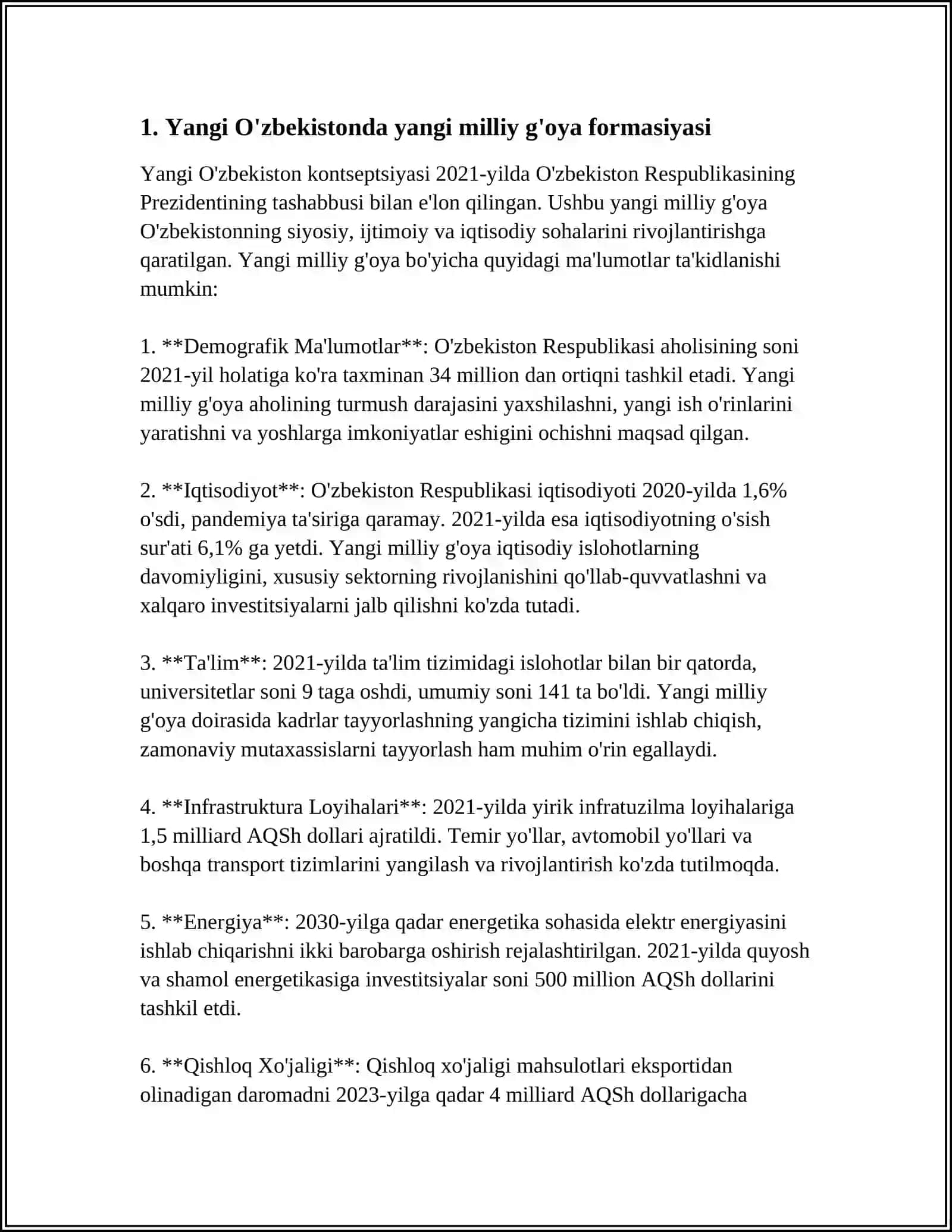 YANGI O'ZBEKISTONDA AMALGA OSHIRILAYOTGAN MA'NAVIY O'ZGARISHLAR 4