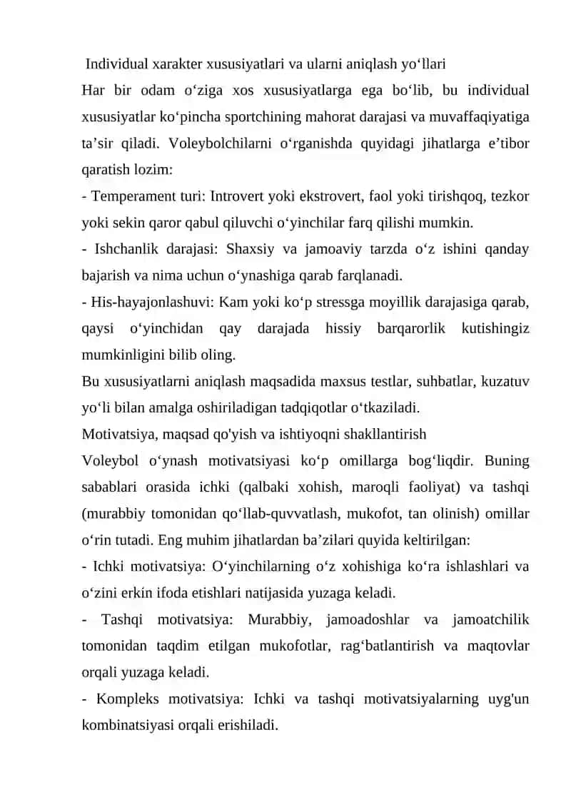 Voleybolchilarni rivojlantirishning psixologik pedagogik jihatlar 4