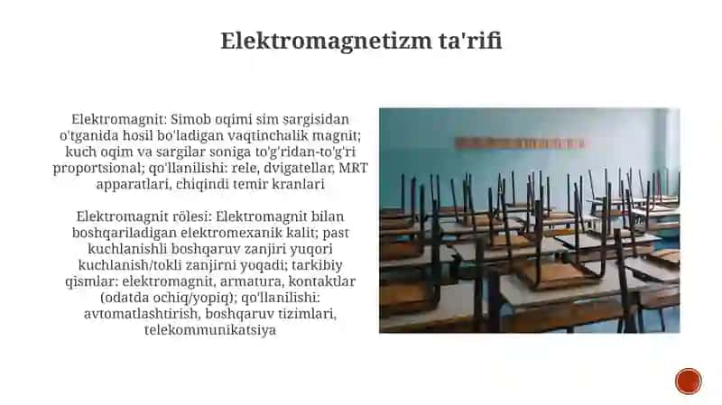 Elektromagnit. Elektromagnit Rele metodikasi 4