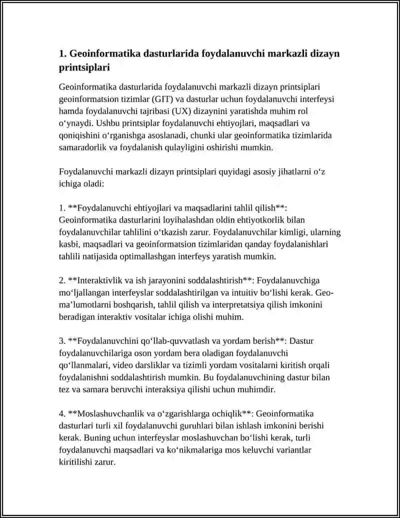 GEOINFORMATIKA DASTURLARIDA FOYDALANUVCHI INTERFEYSI VA UX DIZAYNI 4