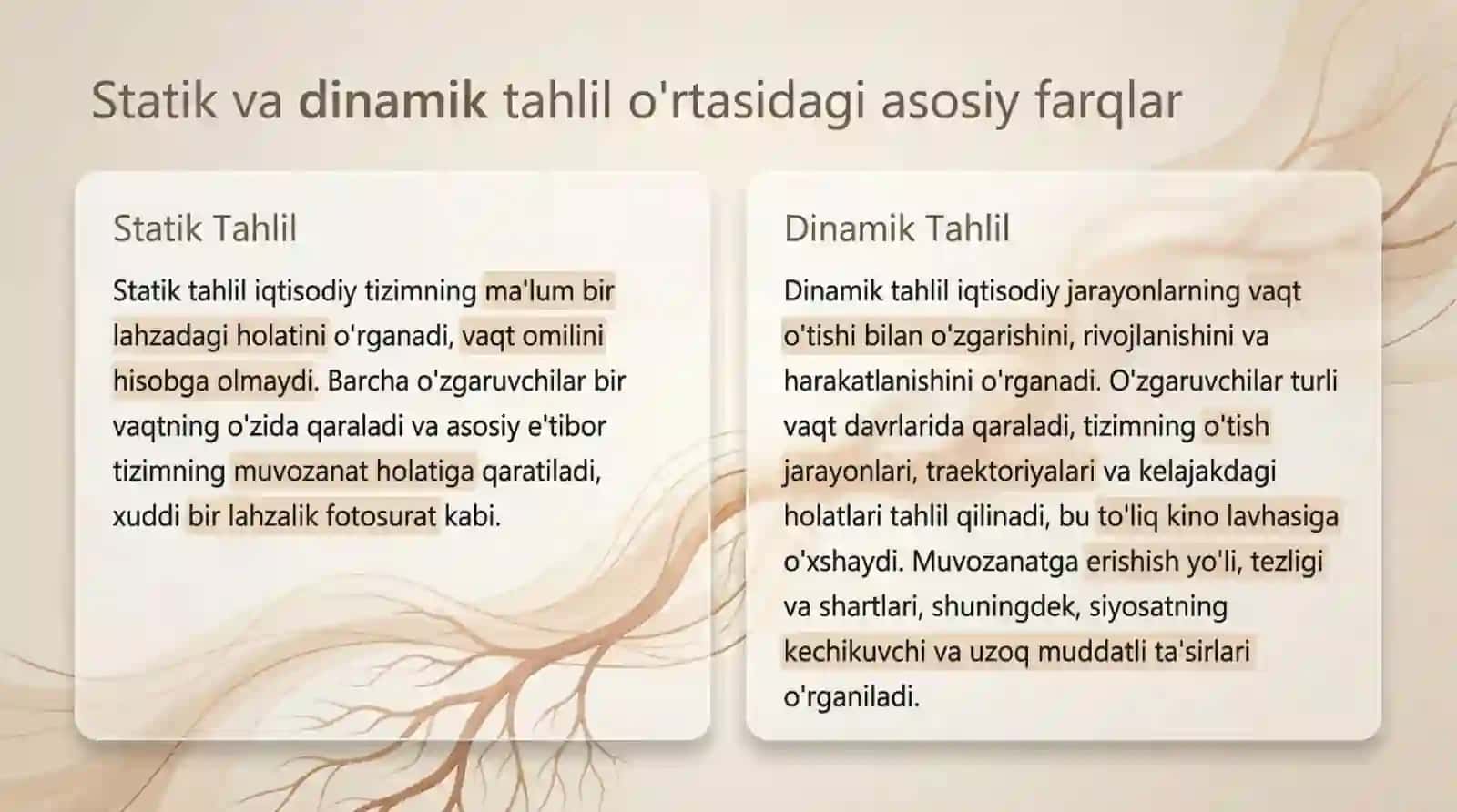 Dinamik makroiqtisodiyotning mohiyati 4