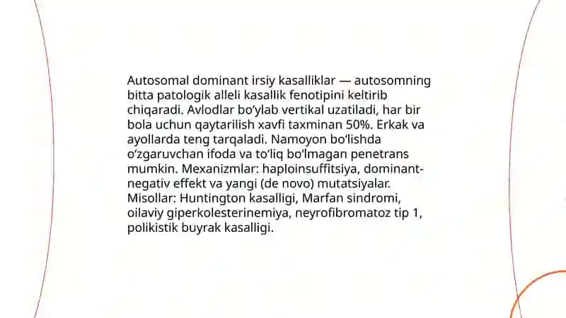 Irsiy kasalliklar 4