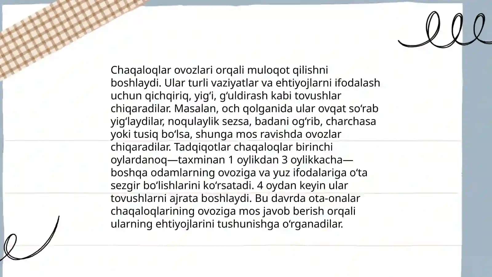 Chaqaloqda his-tuyg'ularning rivojlanishi 4