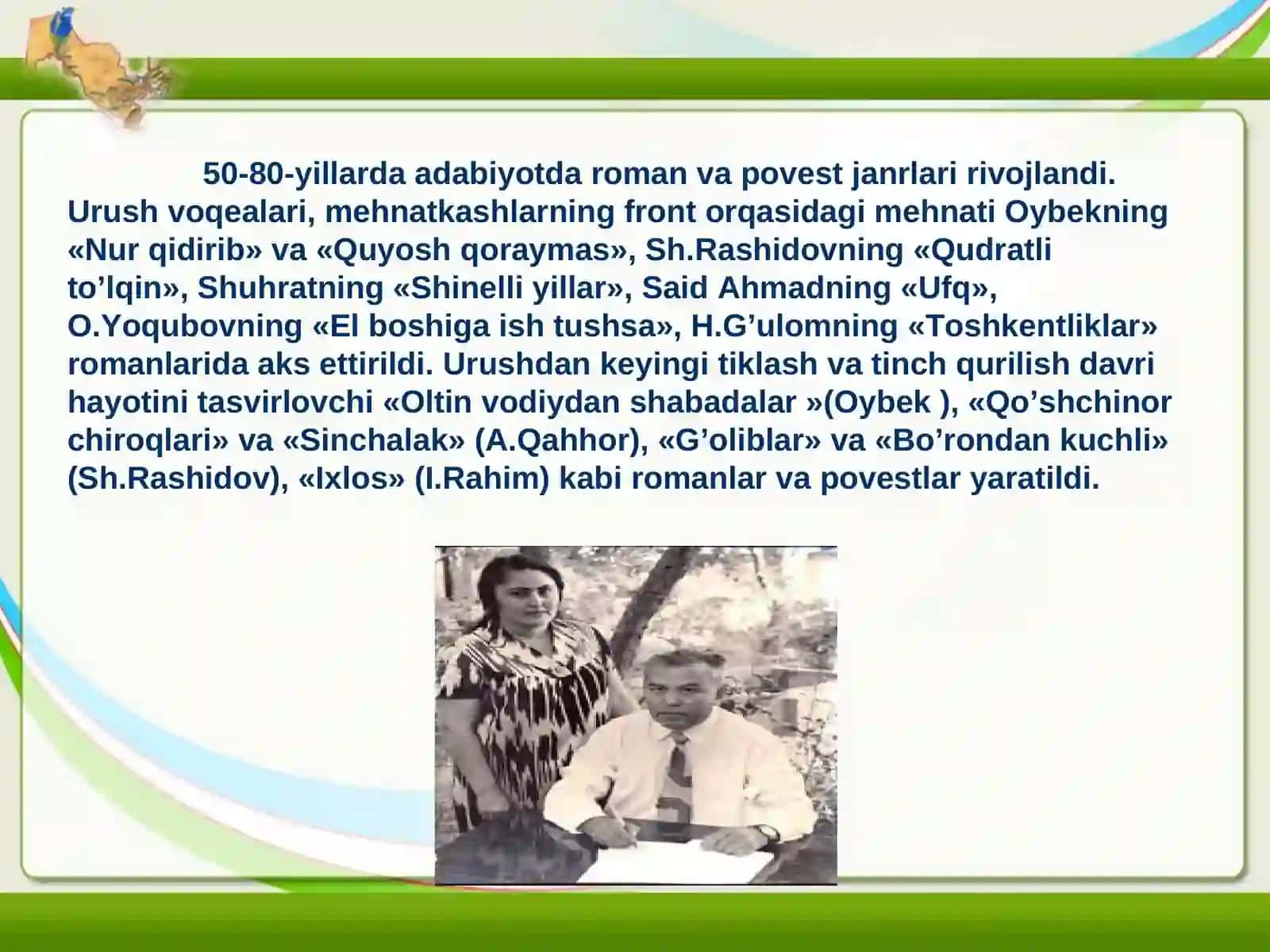 50-80 yillarida Iqtisodiy va Ma'naviy Hayot 4