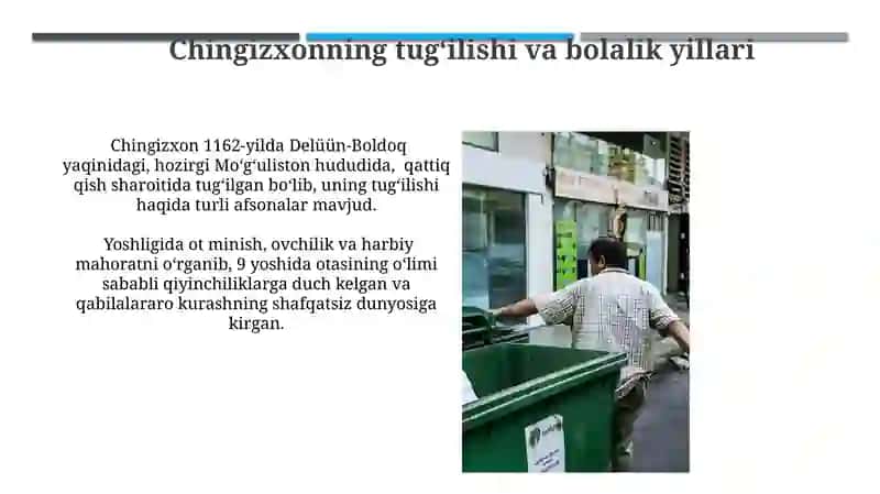 Chingizxoning garbga qarab yurishi 4