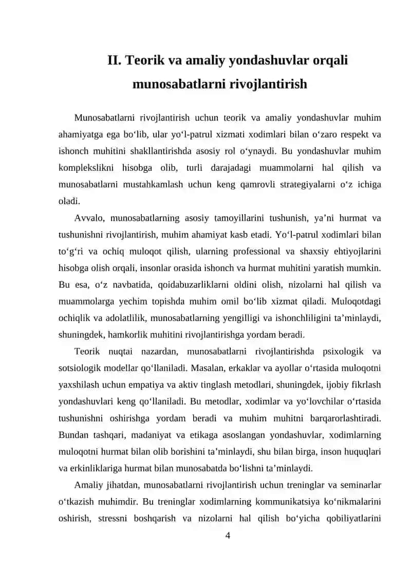 Yo‘l-Patrul Xizmati Xodimlari Bilan Munosabatlar 4