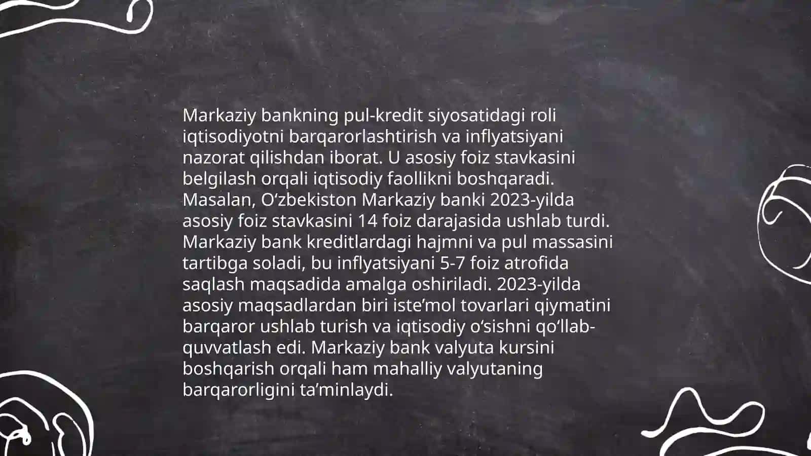 Pul-kredit siyosati va foiz stavkasi 4